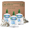 Air Wick Désodorisant Maison Spray Automatique Sans Gaz Active Fresh - 3 Recharges Parfum Fleur de coton + Orchidée - Les visuel