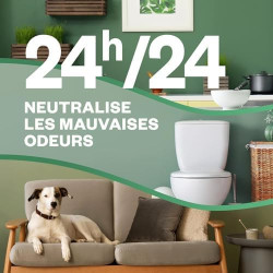 Air Wick Désodorisant Maison Spray Automatique Sans Gaz Active Fresh - 3 Recharges Parfum Fleur de coton + Orchidée - Les visuel