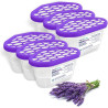 Aquafloow Déshumidificateur 400 ml, Réduit l'humidité de l'air, 6 Pièces LAVENDER | Neutraliseur d'odeurs, Absorbeur d'humidité 