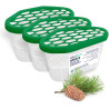 Aquafloow Déshumidificateur 400 ml, Réduit l'humidité de l'air, 3 Pièces PINE | Neutraliseur d'odeurs, Absorbeur d'humidité pour