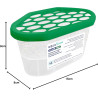 Aquafloow Déshumidificateur 400 ml, Réduit l'humidité de l'air, 3 Pièces PINE | Neutraliseur d'odeurs, Absorbeur d'humidité pour