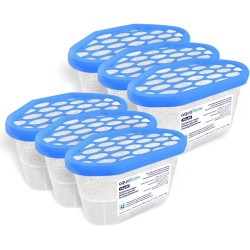 Aquafloow Déshumidificateur 400 ml, Réduit l'humidité de l'air, 6 Pièces | Neutraliseur d'odeurs, Absorbeur d'humidité pour Cuis
