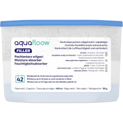 Aquafloow Déshumidificateur 400 ml, Réduit l'humidité de l'air, 3 Pièces | Neutraliseur d'odeurs, Absorbeur d'humidité pour Cuis