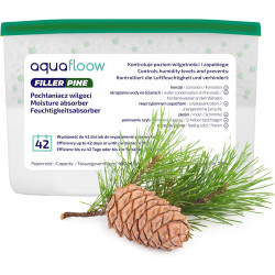 Aquafloow Déshumidificateur 400 ml, Réduit l'humidité de l'air, 6 Pièces PINE | Neutraliseur d'odeurs, Absorbeur d'humidité pour