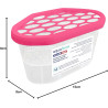 Aquafloow Déshumidificateur 400 ml, Réduit l'humidité de l'air, 6 Pièces ROSE | Neutraliseur d'odeurs, Absorbeur d'humidité pour