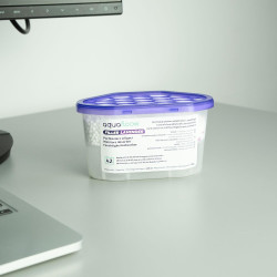 Aquafloow Déshumidificateur 400 ml, Réduit l'humidité de l'air, 3 Pièces LAVENDER | Neutraliseur d'odeurs, Absorbeur d'humidité 