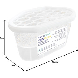 Aquafloow Déshumidificateur 400 ml, Réduit l'humidité de l'air, 3 Pièces JASMINE | Neutraliseur d'odeurs, Absorbeur d'humidité p