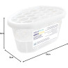 Aquafloow Déshumidificateur 400 ml, Réduit l'humidité de l'air, 3 Pièces JASMINE | Neutraliseur d'odeurs, Absorbeur d'humidité p