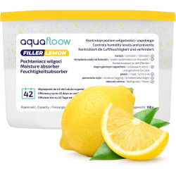 Aquafloow Déshumidificateur 400 ml, Réduit l'humidité de l'air, 3 Pièces LEMON | Neutraliseur d'odeurs, Absorbeur d'humidité pou