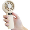 Ventilateur de Poche Portable Mini - 3000 mAh USB Rechargeable, Réglage Vitesse 1-120 avec Écran LED, Ventilateur Personnel Sile