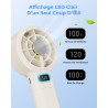 Ventilateur de Poche Portable Mini - 3000 mAh USB Rechargeable, Réglage Vitesse 1-120 avec Écran LED, Ventilateur Personnel Sile