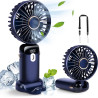 BOSONER Mini ventilateur portable – Ventilateur électrique rechargeable avec 5 vitesses – Petit ventilateur portable 4000 mAh à 
