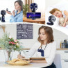 BOSONER Mini ventilateur portable – Ventilateur électrique rechargeable avec 5 vitesses – Petit ventilateur portable 4000 mAh à 