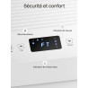 Climatiseur mobile 9000 BTU, 4 en 1 (refroidissement/déshumidification/ventilateur/mode veille), télécommande, écran LED, minute