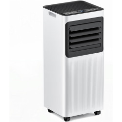 Climatiseur mobile 7000 BTU, 4 en 1 (refroidissement/déshumidification/ventilateur/mode veille), télécommande, écran LED, minute