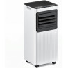 Climatiseur mobile 7000 BTU, 4 en 1 (refroidissement/déshumidification/ventilateur/mode veille), télécommande, écran LED, minute