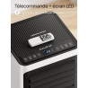 Climatiseur mobile 7000 BTU, 4 en 1 (refroidissement/déshumidification/ventilateur/mode veille), télécommande, écran LED, minute