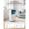 Climatiseur mobile 7000 BTU, 4 en 1 (refroidissement/déshumidification/ventilateur/mode veille), télécommande, écran LED, minute