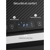 Climatiseur mobile 7000 BTU, 4 en 1 (refroidissement/déshumidification/ventilateur/mode veille), télécommande, écran LED, minute