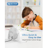 TriPole Ventilateur USB de Bureau, Mini Ventilateur Silencieux 3 Vitesses, Rotation 360°, Câble 1,5 m, Ventilateur Compact 4,5 P