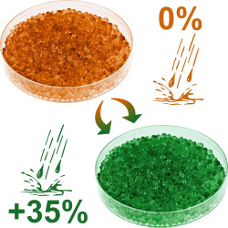 Isolatech silica gel régénérable, déshydratant, orange, sac de 1,3 kg gel de silice déshumidificateur silicagel, convient égalem