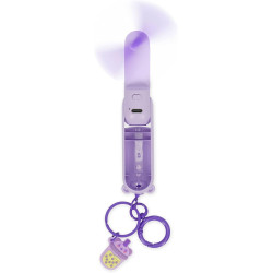 Legami – Mini Fan, Ventilateur Portable et Rechargeable, Motif Ours en Peluche, 3 Vitesses, Compact et Pliable, avec lumière et 
