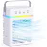 Climatiseur Mobile avec Réservoir 900ML, Refroidisseur d'Air 3 Niveaux & 2 Brumisation, Mini Climatiseur Portable, Minuterie Pro