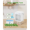 Climatiseur Mobile Silencieux - Refroidisseur d'Air USB avec 5 Intensités & 3 Modes, Climatiseur Portable Réservoir de 1500ML, T