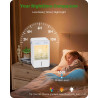 Climatiseur Mobile Silencieux - Refroidisseur d'Air USB avec 5 Intensités & 3 Modes, Climatiseur Portable Réservoir de 1500ML, T