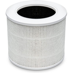 LEVOIT Filtre de rechange pour purificateur d'air HEPA 3 en 1, charbon actif à haute efficacité, noyau mini-RF blanc