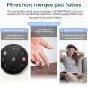 LEVOIT Filtre de rechange pour purificateur d'air HEPA 3 en 1, charbon actif à haute efficacité, noyau mini-RF blanc