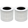 LEVOIT Filtre de rechange pour purificateur d'air HEPA 3 en 1, charbon actif à haute efficacité, noyau mini-RF blanc (Lot de 2)