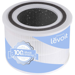LEVOIT Filtre à Air de Rechange pour Purificateur Core 200S, HEPA et Charbon Actif, Contre Allergies, Fumée, Poussière, Pollen, 