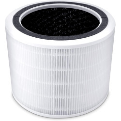 LEVOIT Filtre à Air de Rechange pour Purificateur Core 200S, HEPA et Charbon Actif, Contre Allergies, Fumée, Poussière, Pollen, 