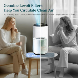 LEVOIT Purificateur d'Air avec Senor, Air Purifier avec HEPA jusqu'à 83m² CADR 400m³/h, Intelligent Compatible avec Alexa, Mode 