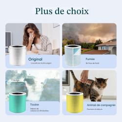 LEVOIT Purificateur d'Air avec Senor, Air Purifier avec HEPA jusqu'à 83m² CADR 400m³/h, Intelligent Compatible avec Alexa, Mode 