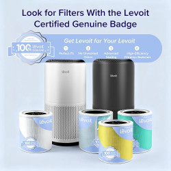 LEVOIT Purificateur d'Air avec Senor, Air Purifier avec HEPA jusqu'à 83m² CADR 400m³/h, Intelligent Compatible avec Alexa, Mode 