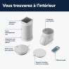De'Longhi Pinguino Compact ES72 YOUNG, Modèle 2022, Climatiseur Mobile Silencieux, 8.300 BTU/h, 2,1 kW, 60m3, Gaz R290, Fonction