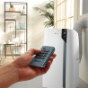 De'Longhi Pinguino PAC EX105 Climatiseur mobile avec technologie EcoRealFeel 10 000 BTU/h, pour pièces jusqu'à 100 m³, fonction 