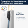 De'Longhi Pinguino PAC EX105 Climatiseur mobile avec technologie EcoRealFeel 10 000 BTU/h, pour pièces jusqu'à 100 m³, fonction 