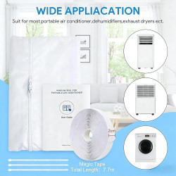 EGNBU Joint de fenêtre de 360 cm pour climatiseurs mobiles, climatiseurs, sèche-linge, sèche-linge à évacuation d'air, Hot Air S