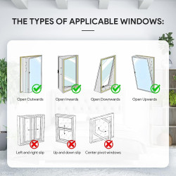 EGNBU Joint de fenêtre de 360 cm pour climatiseurs mobiles, climatiseurs, sèche-linge, sèche-linge à évacuation d'air, Hot Air S