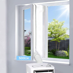 Joint de Fenetre Climatisation 500CM, Tissus Calfeutrage Climatisation Mobile pour Fenêtres, Joint de Fenetre Climatisation, Acc