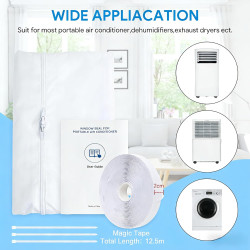 EGNBU Joint de fenêtre de 600 cm pour climatiseurs mobiles, climatiseurs, sèche-linge, sèche-linge à évacuation d'air, Hot Air S