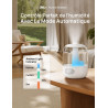 Dreo 3L Humidificateur Bébé Silencieux 26dB avec Capteur d’Humidité, Brume Fraîche Ultrasonique, Buse 360°, 30H Autonomie, Diffu