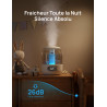 Dreo 3L Humidificateur Bébé Silencieux 26dB avec Capteur d’Humidité, Brume Fraîche Ultrasonique, Buse 360°, 30H Autonomie, Diffu