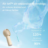 JISULIFE Mini Ventilateur Turbo Portable [16H Max] Personnel, Rechargeable USB 4000mAh, Petit Ventilateur de Poche à Piles avec 