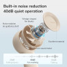 JISULIFE Mini Ventilateur Turbo Portable [16H Max] Personnel, Rechargeable USB 4000mAh, Petit Ventilateur de Poche à Piles avec 