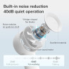 JISULIFE Mini Ventilateur Turbo Portable [16H Max] Personnel Rechargeable USB 4000mAh, Petit Ventilateur de Poche à Piles avec 5