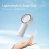 JISULIFE Mini Ventilateur Turbo Portable [16H Max] Personnel Rechargeable USB 4000mAh, Petit Ventilateur de Poche à Piles avec 5
